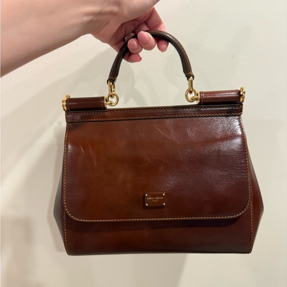 Dolce & Gabbana Brown Leather Satchel - Picture 3 of 10
